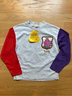 Vintage 1993 Barney Kids Long Sleeve Tee